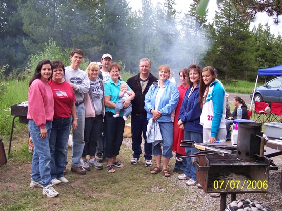 2006 family reunion in Yellowstone National Park